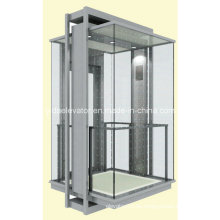 Hsgq-1419b-cuadrados ascensores de turismo de tipo con pared de cabina de vidrio completo